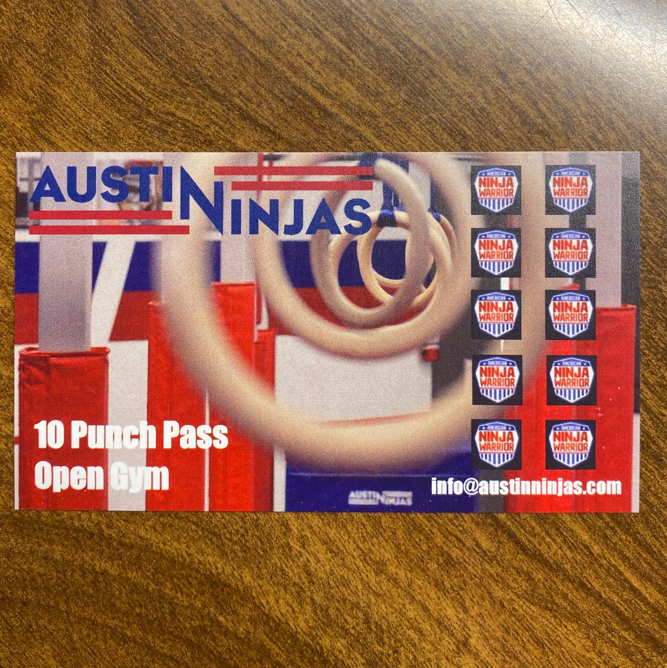 Conquer Ninja Gyms Punch Cards – $120 Value – Lend A Hand Up